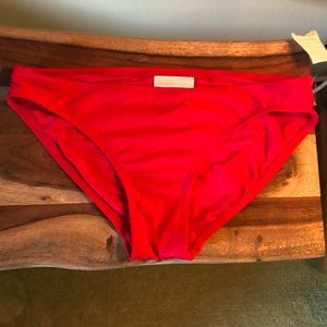 Red Michael Kors Bikini Bottoms